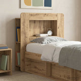 vidaXL Headboard Cabinet with Storage White Engineered Wood