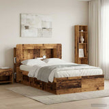 vidaXL Headboard Cabinet with Storage White Engineered Wood