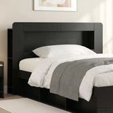 vidaXL Headboard Cabinet with Storage White Engineered Wood
