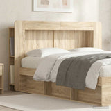 vidaXL Headboard Cabinet with Storage White Engineered Wood