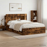 vidaXL Headboard Cabinet with Storage White Engineered Wood