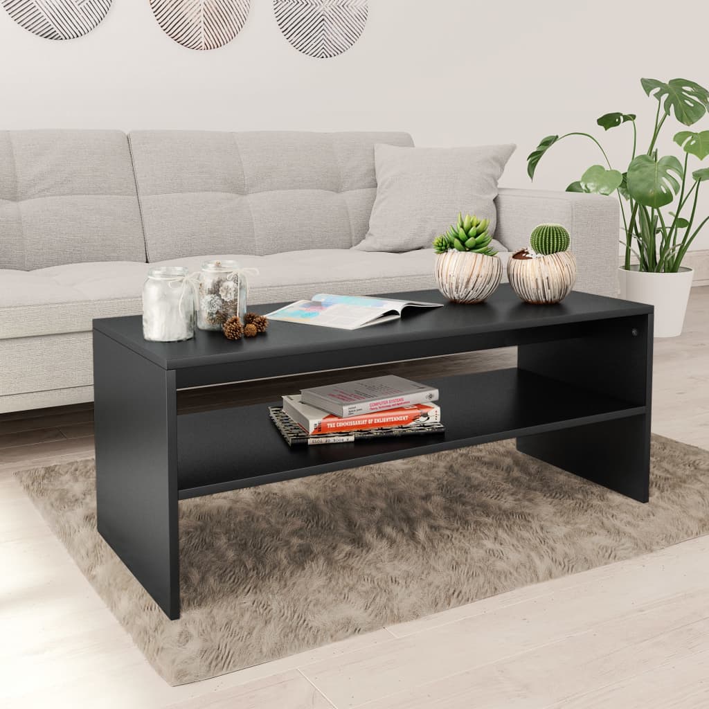 vidaXL Salontafel Wit 60 x 50 x 40 cm Bewerkt hout
