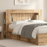 vidaXL Headboard Cabinet with Storage White Engineered Wood