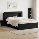 vidaXL Headboard Cabinet with Storage White Engineered Wood