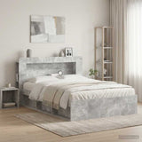 vidaXL Headboard Cabinet with Storage White Engineered Wood