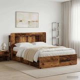 vidaXL Headboard Cabinet with Storage White Engineered Wood