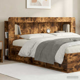 vidaXL Headboard Cabinet with Storage White Engineered Wood