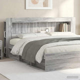vidaXL Headboard Cabinet with Storage White Engineered Wood