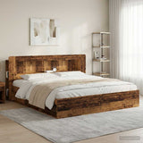 vidaXL Headboard Cabinet with Storage White Engineered Wood
