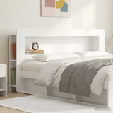 vidaXL Headboard Cabinet with Storage White Engineered Wood