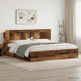 vidaXL Headboard Cabinet with Storage White Engineered Wood