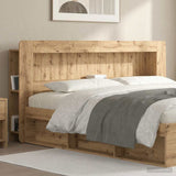vidaXL Headboard Cabinet with Storage White Engineered Wood