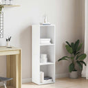 vidaXL Boekenkast/tv-meubel 36x30x114 cm bewerkt hout wit