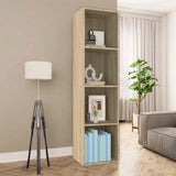 vidaXL Boekenkast/tv-meubel 36x30x114 cm bewerkt hout wit