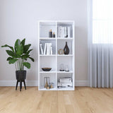vidaXL Boekenkast/tv-meubel 36x30x114 cm bewerkt hout wit