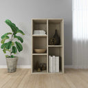 vidaXL Boekenkast/dressoir 50x25x80 cm bewerkt hout wit