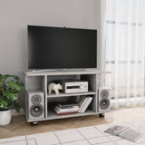 vidaXL Tv-meubel met wieltjes 80x40x45 cm bewerkt hout wit
