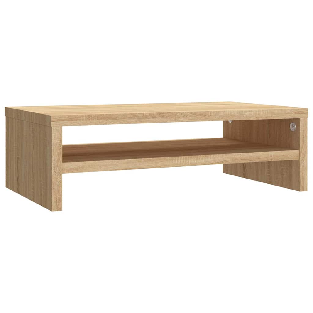 vidaXL Monitorstandaard 42x24x13 cm bewerkt hout wit