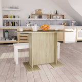 vidaXL Dining Table 110x60x75 cm Engineered Wood White