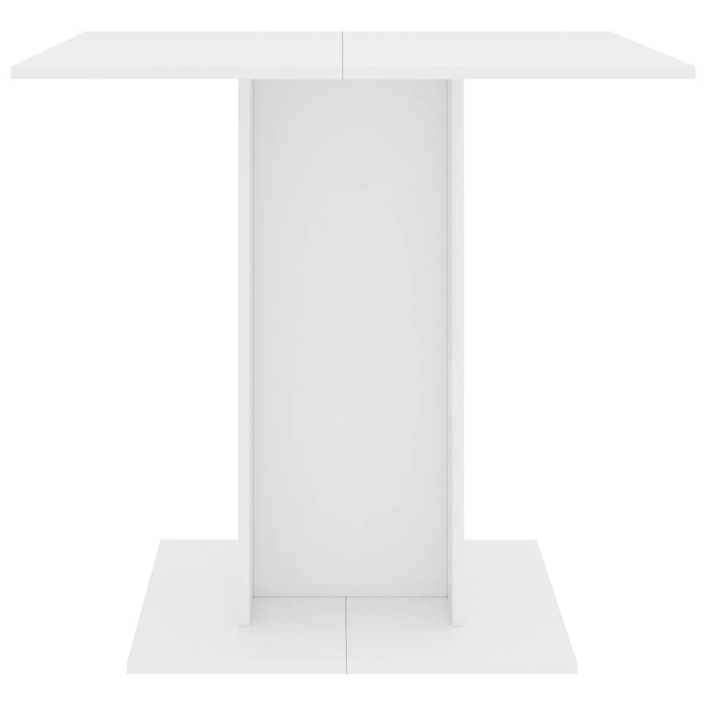 vidaXL Eettafel 80x80x75 cm bewerkt hout wit