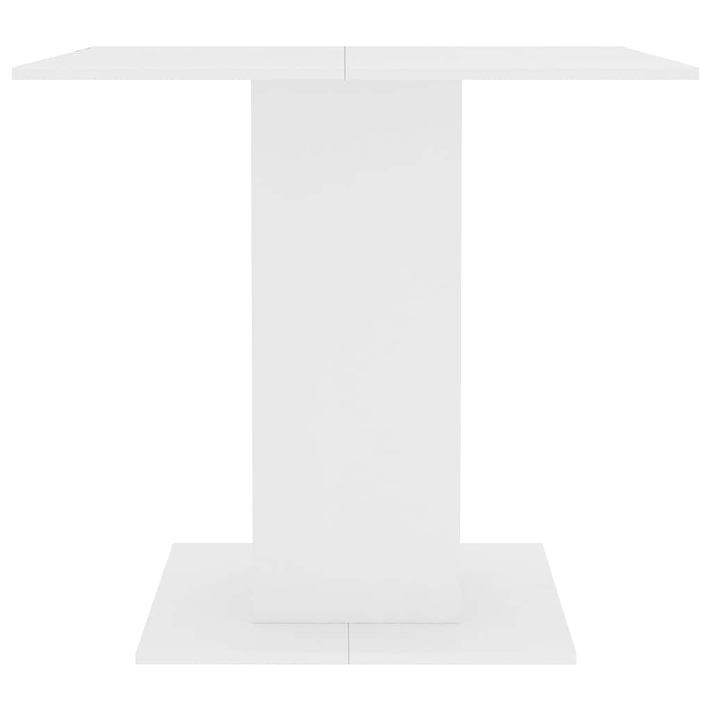 vidaXL Eettafel 80x80x75 cm bewerkt hout wit
