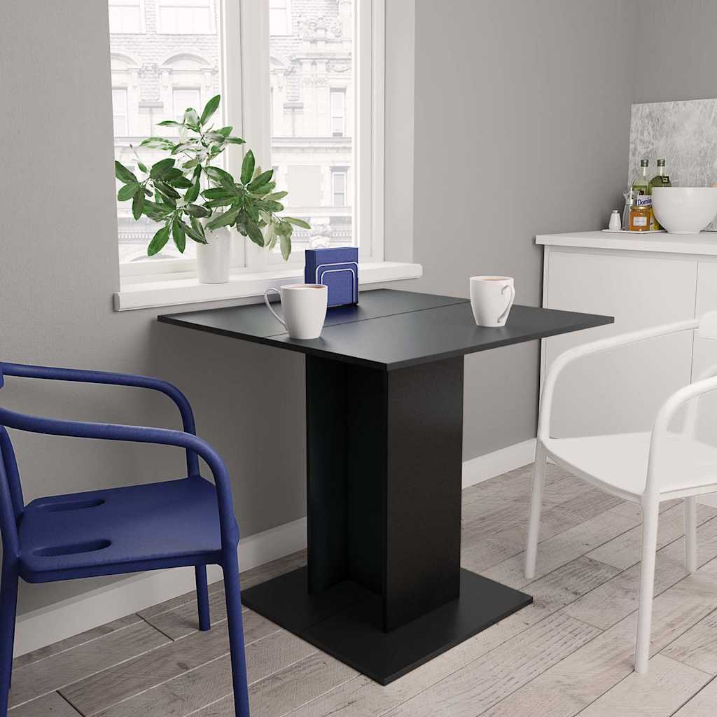vidaXL Eettafel 80x80x75 cm bewerkt hout wit