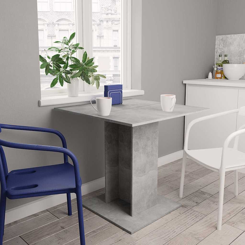 vidaXL Eettafel 80x80x75 cm bewerkt hout wit