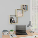 vidaXL Wandschappen kubus 68x15x68 cm bewerkt hout wit