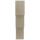 vidaXL Wandschappen kubus 68x15x68 cm bewerkt hout wit