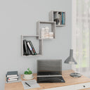 vidaXL Wandschappen kubus 68x15x68 cm bewerkt hout wit