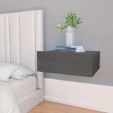 vidaXL Nachtkastje zwevend 40x30x15 cm bewerkt hout wit