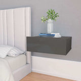 vidaXL Nachtkastje zwevend 40x30x15 cm bewerkt hout wit