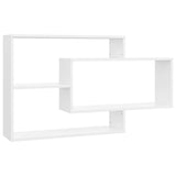 vidaXL Wandschappen 104x20x58,5 cm bewerkt hout wit