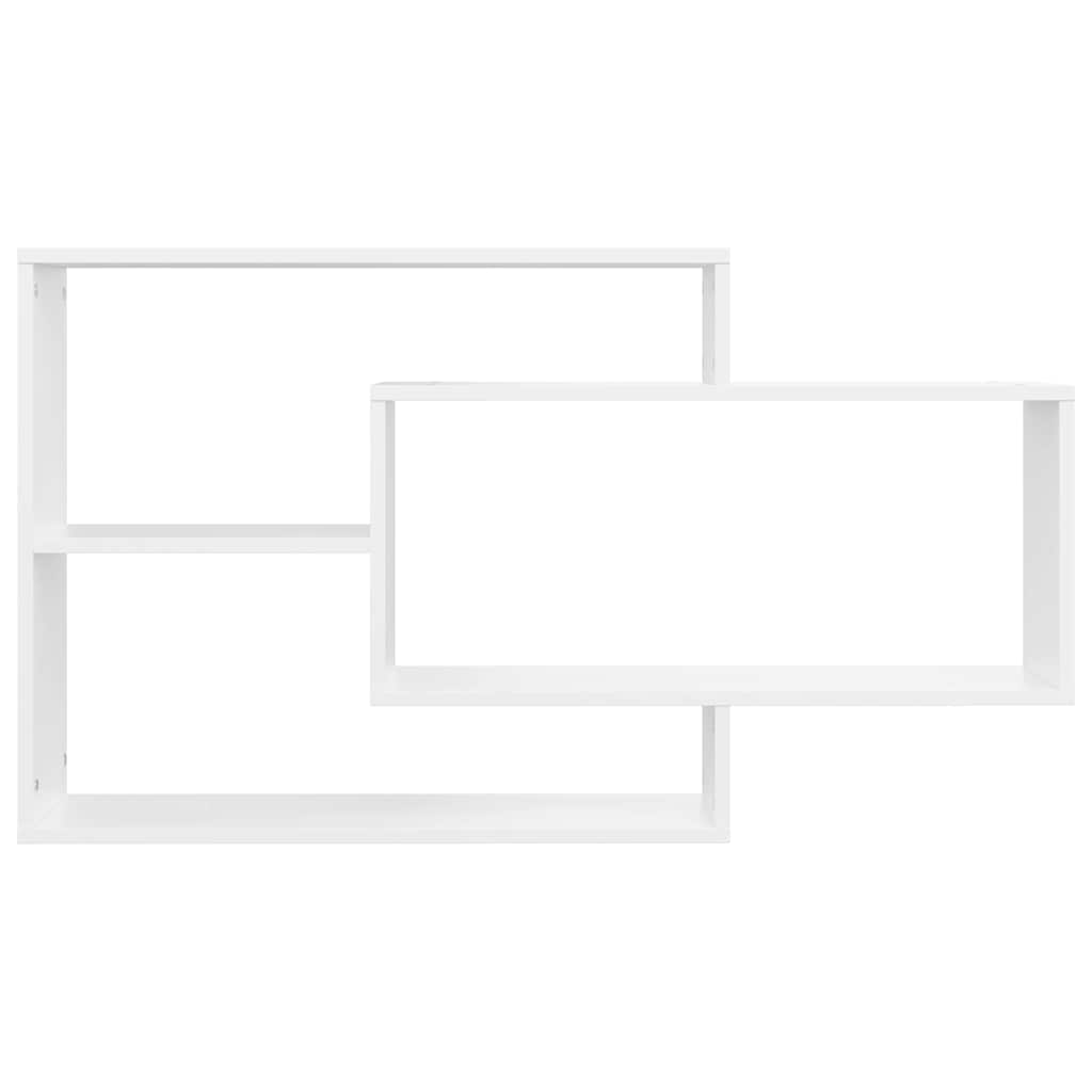 vidaXL Wandschappen 104x20x58,5 cm bewerkt hout wit