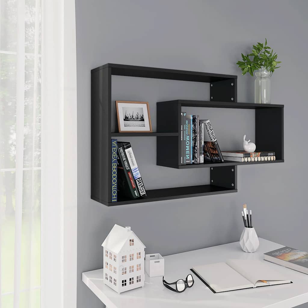 vidaXL Wandschappen 104x20x58,5 cm bewerkt hout wit