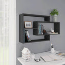 vidaXL Wandschappen 104x20x58,5 cm bewerkt hout wit