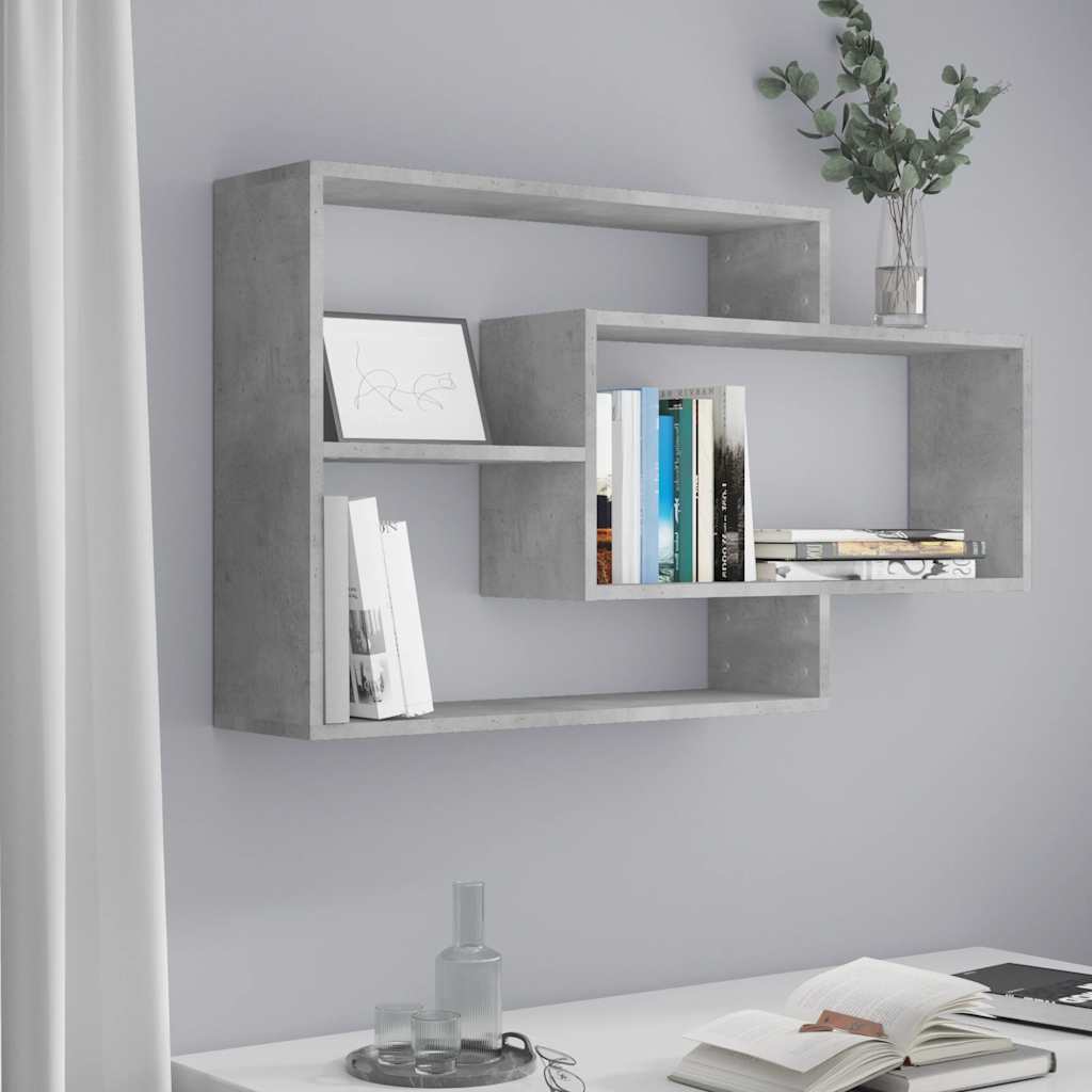 vidaXL Wandschappen 104x20x58,5 cm bewerkt hout wit