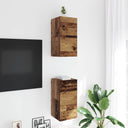 vidaXL TV Kast Oudhout 30,5 x 30 x 30 cm Bewerkt hout