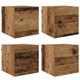 vidaXL TV Kast Oudhout 30,5 x 30 x 30 cm Bewerkt hout