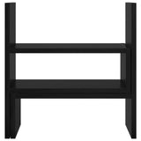vidaXL Monitor Bureau Stand Zwart Eiken 40 x 17 x 41 cm Bewerkt hout