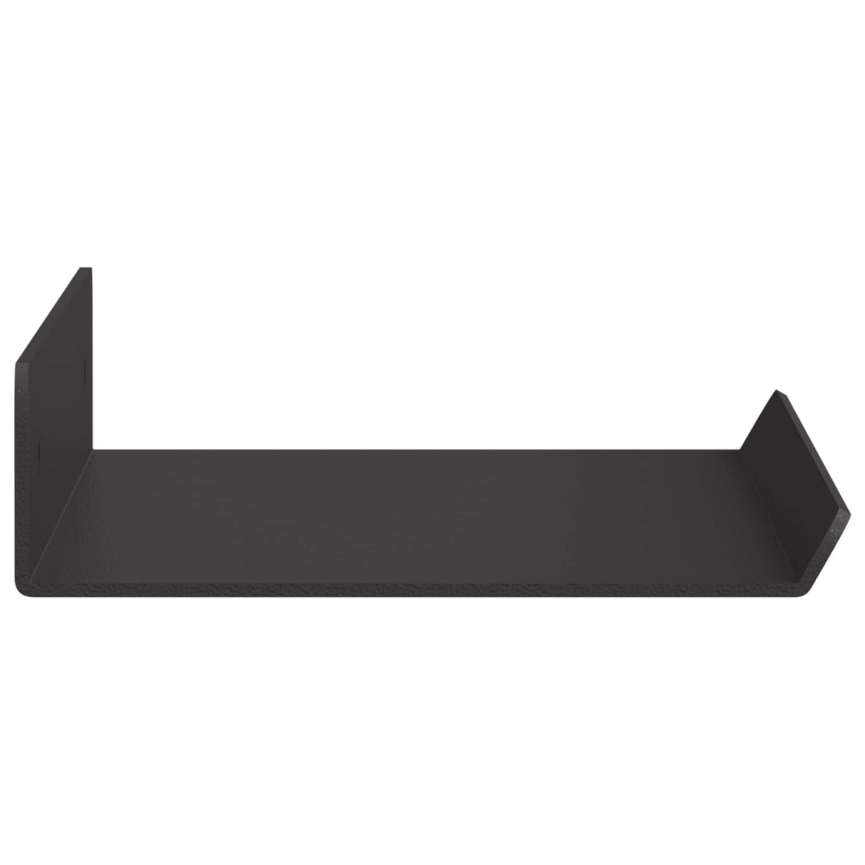 vidaXL Wandplank met plank Wandgemonteerd 3 pcs Zwart 80 x 9 x 2.5 cm