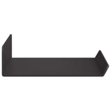 vidaXL Wandplank met plank Wandgemonteerd 3 pcs Zwart 80 x 9 x 2.5 cm