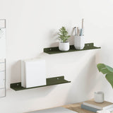 vidaXL Wandplank met plank Wandgemonteerd 3 pcs Zwart 80 x 9 x 2.5 cm