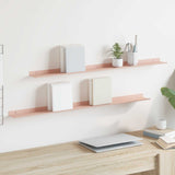 vidaXL Wandplank met plank Wandgemonteerd 3 pcs Zwart 80 x 9 x 2.5 cm
