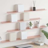 vidaXL Wandplank met plank Wandgemonteerd 3 pcs Zwart 80 x 9 x 2.5 cm