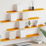 vidaXL Wandplank met plank Wandgemonteerd 3 pcs Zwart 80 x 9 x 2.5 cm