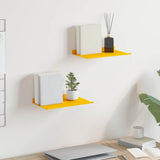 vidaXL Wandplank met plank Wandgemonteerd 3 pcs Zwart 80 x 9 x 2.5 cm