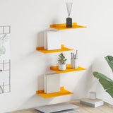 vidaXL Wandplank met plank Wandgemonteerd 3 pcs Zwart 80 x 9 x 2.5 cm