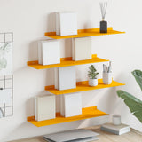 vidaXL Wandplank met plank Wandgemonteerd 3 pcs Zwart 80 x 9 x 2.5 cm