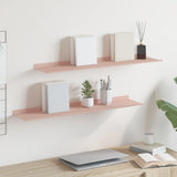 vidaXL Wandplank met plank Wandgemonteerd 3 pcs Zwart 80 x 9 x 2.5 cm
